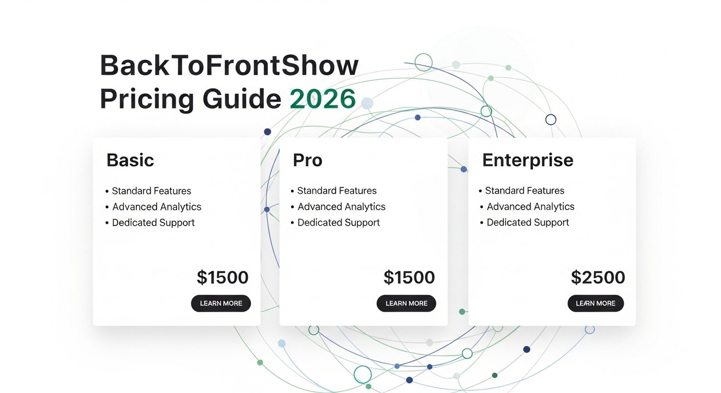 backtofrontshow pricing