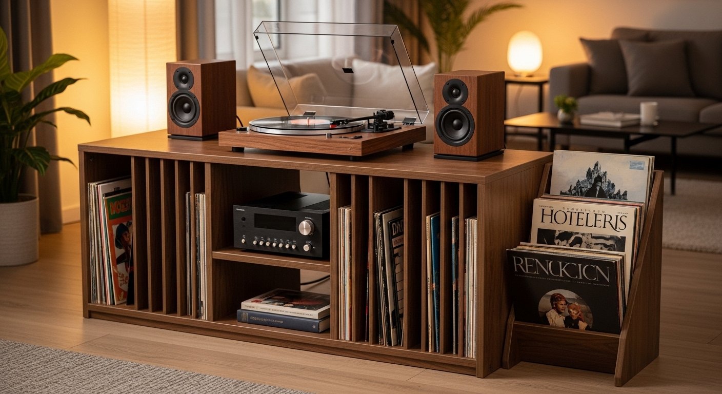 record player stand
